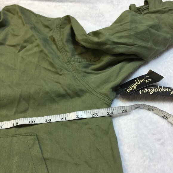 New! Supplies by Union Bay Larisa Jacket L Womans Greek Olive Snap Buttons - Picture 14 of 16